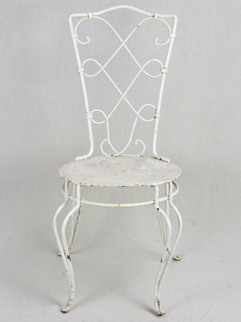 Set of four early 20th Century Parisian garden chairs