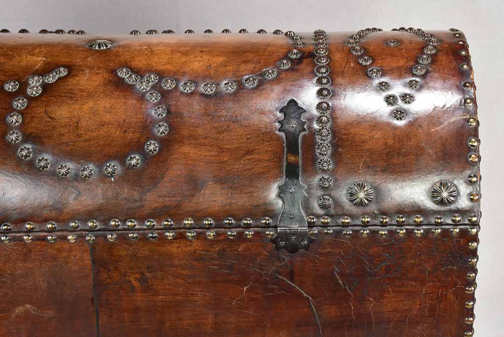 Rare leather travel commode / chest 1930's