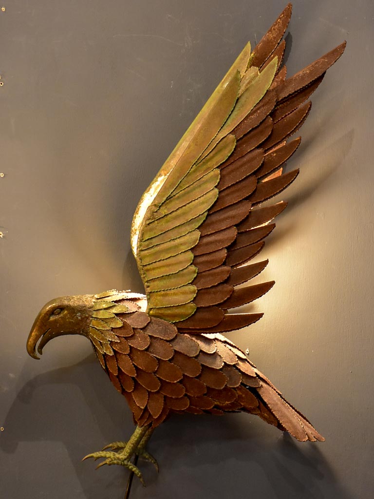 Pair of 1970's wall appliques - hawks