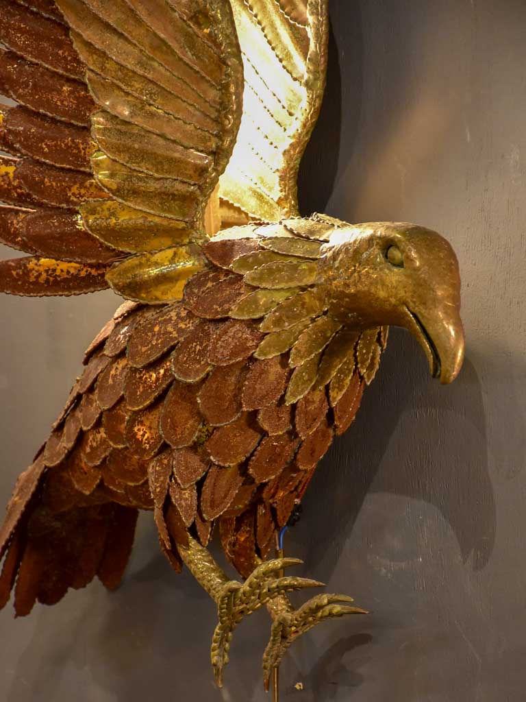 Pair of 1970's wall appliques - hawks