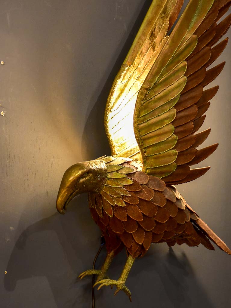 Pair of 1970's wall appliques - hawks