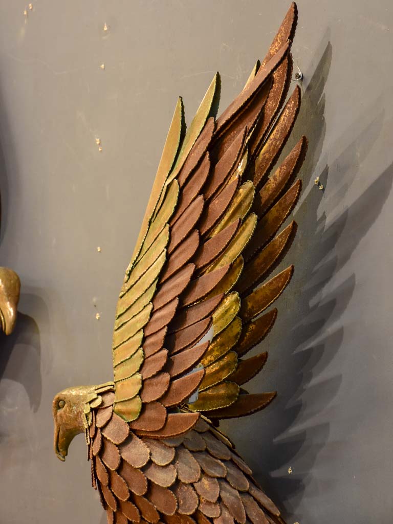 Pair of 1970's wall appliques - hawks