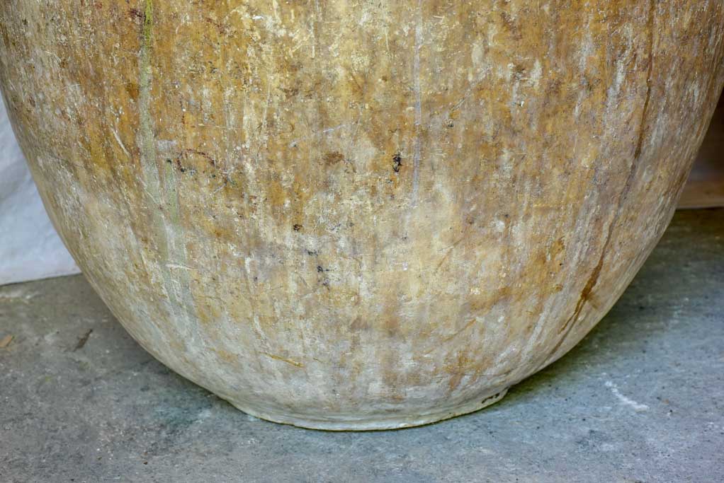 Two very large 18th Century Biot Jars with terracotta lids 41"