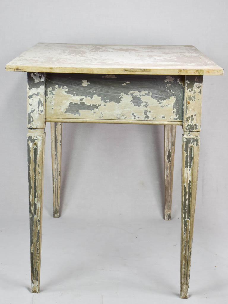 Late eighteenth-century Louis XVI French desk / table with tapered legs and drawer