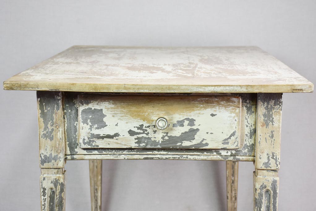 Late eighteenth-century Louis XVI French desk / table with tapered legs and drawer