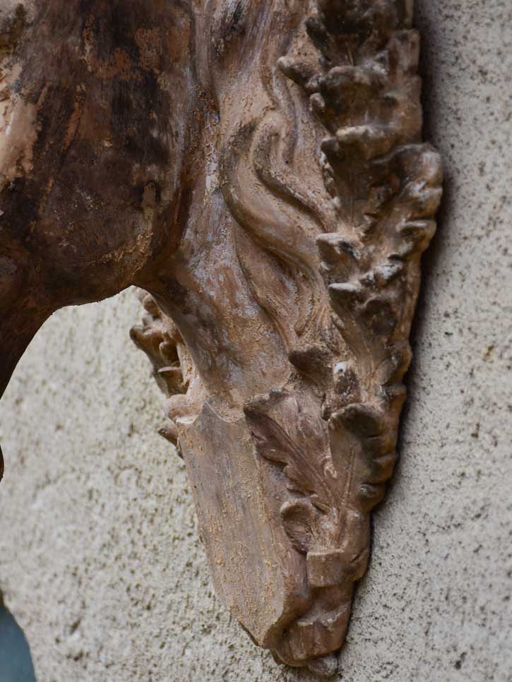 Antique French terracotta horse head 22½"