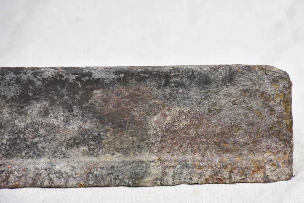 Pair of 18th Century French fireplace andirons with faces 17¾"