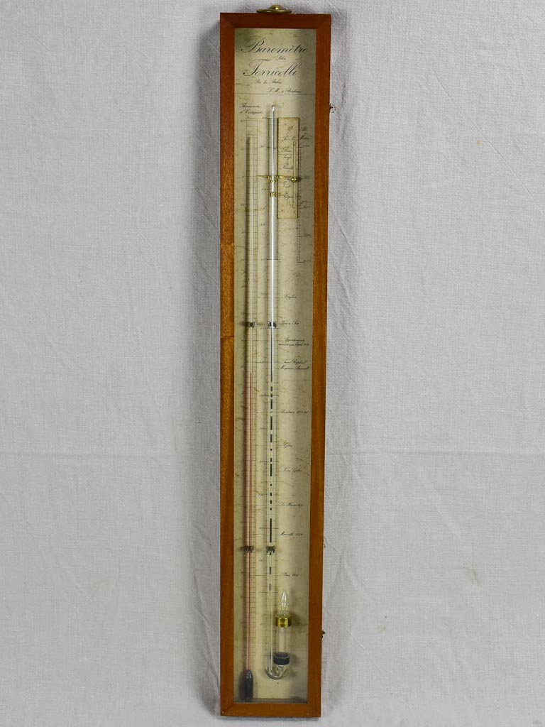 Early 20th Century French mercury barometer 39¾"