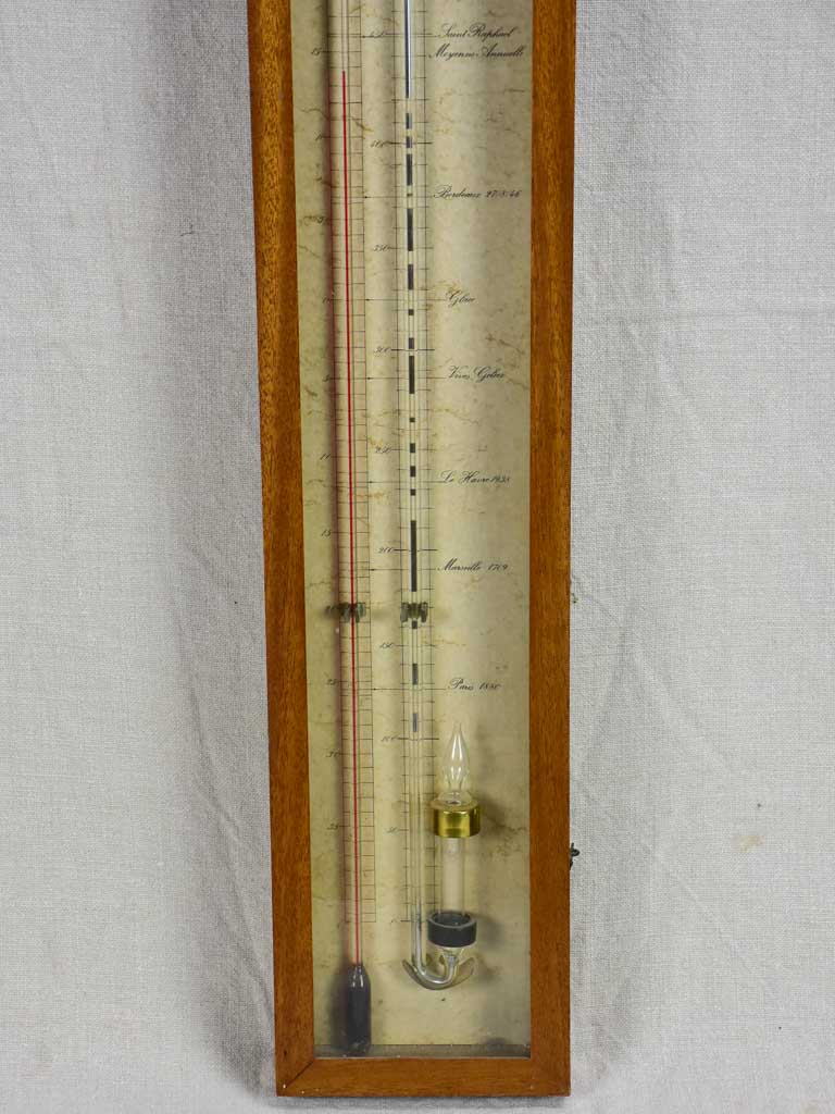 Early 20th Century French mercury barometer 39¾"