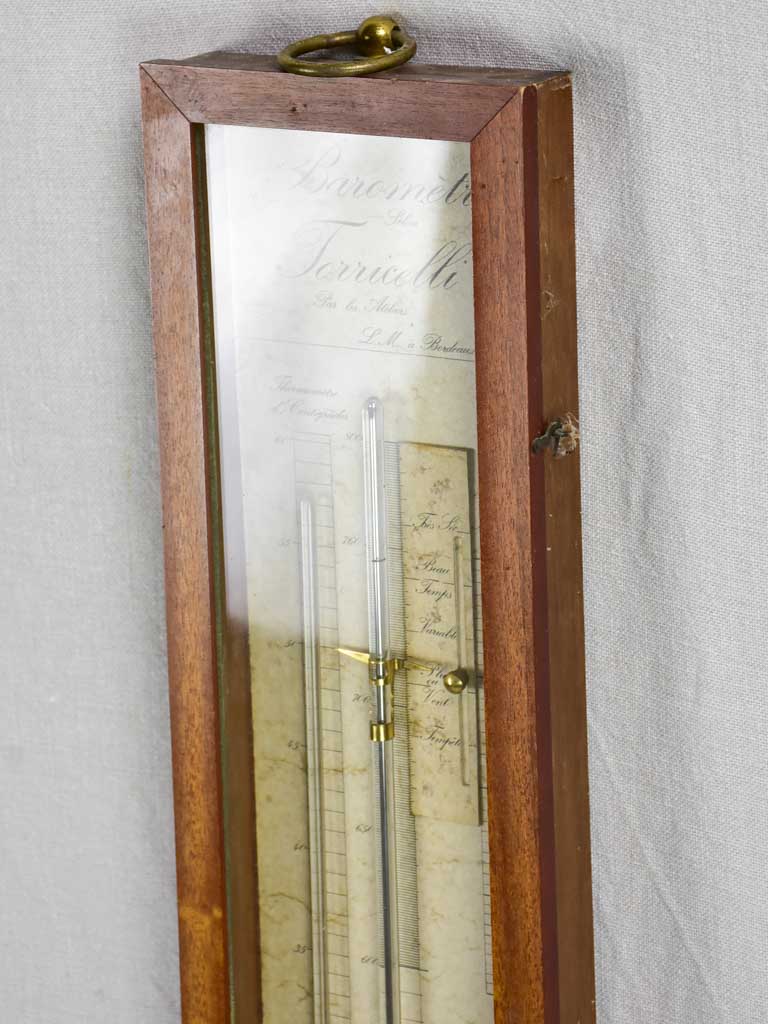 Early 20th Century French mercury barometer 39¾"