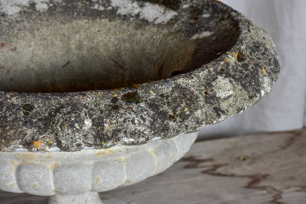 Pair of early 20th Century Chambord garden planters - concrete