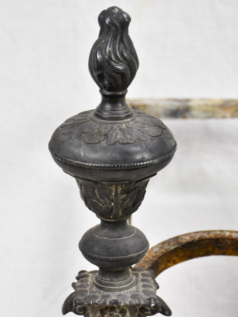 Pair of 17th Century French fireplace andirons