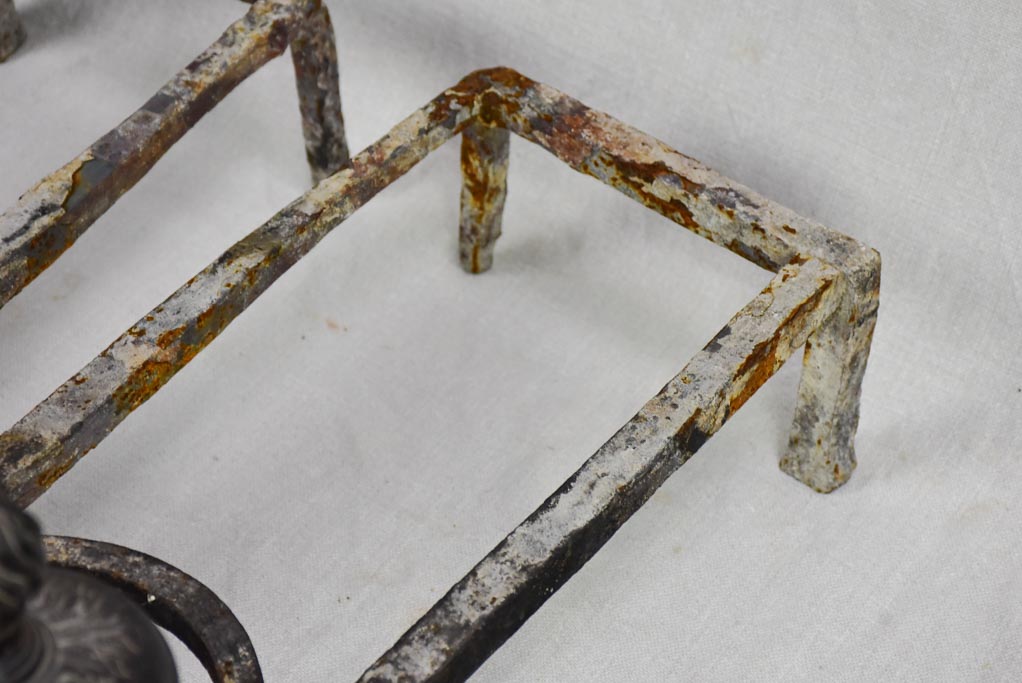 Pair of 17th Century French fireplace andirons
