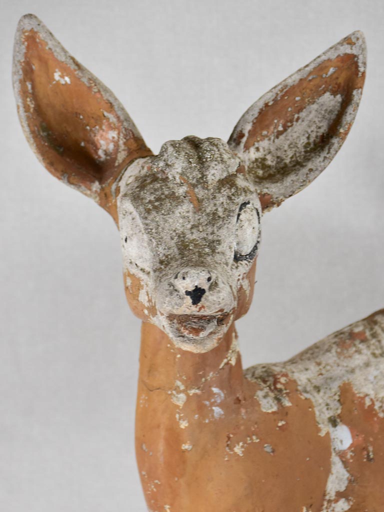 1960s garden statue of a baby deer