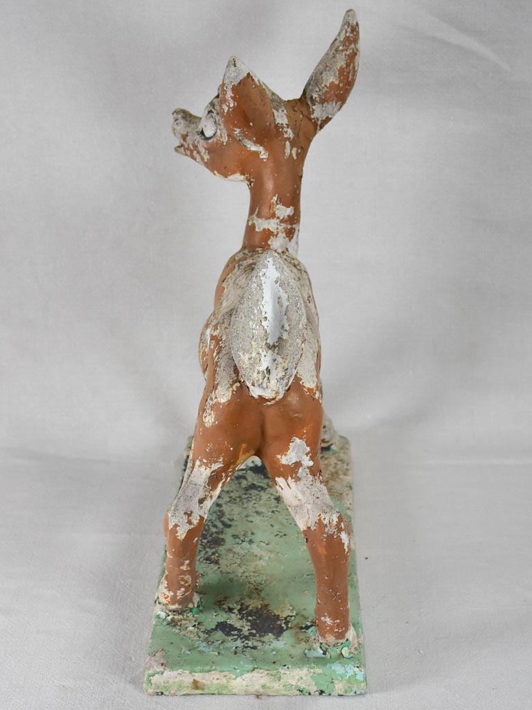 1960s garden statue of a baby deer