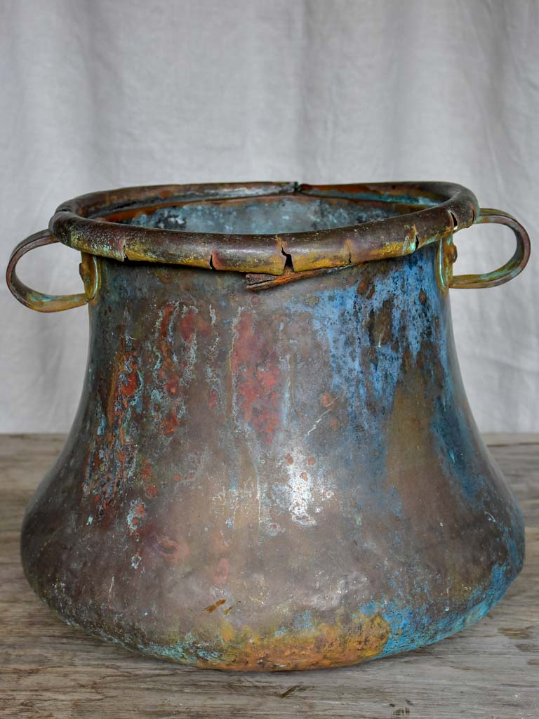 19th Century copper cauldron