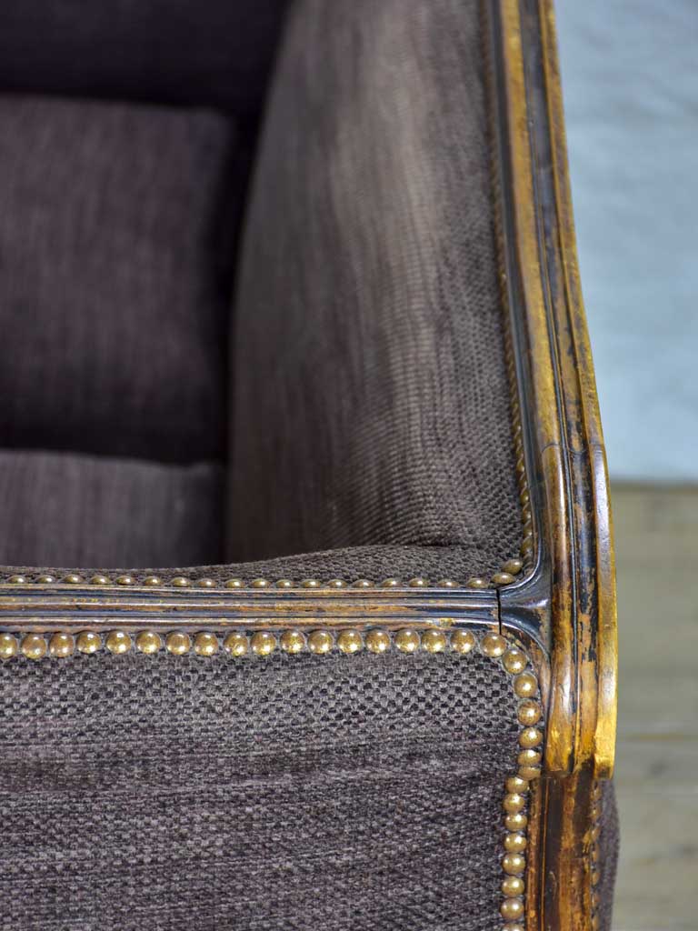 Deep antique French Louis XV sofa - two seat