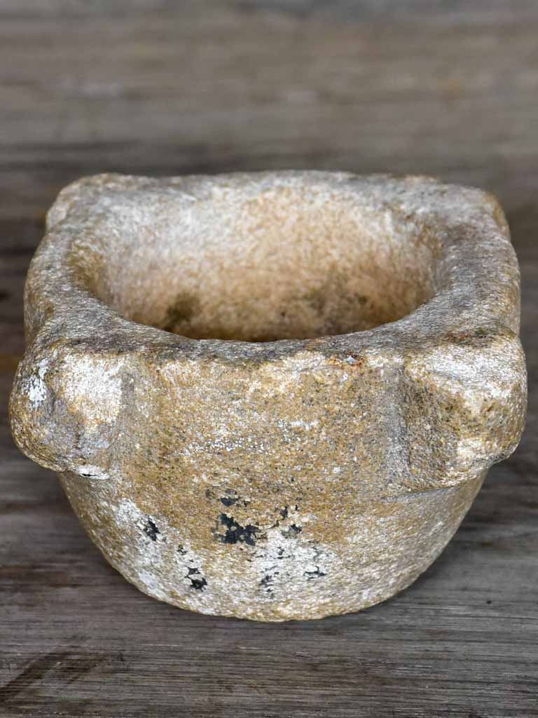 Miniature antique French marble mortar