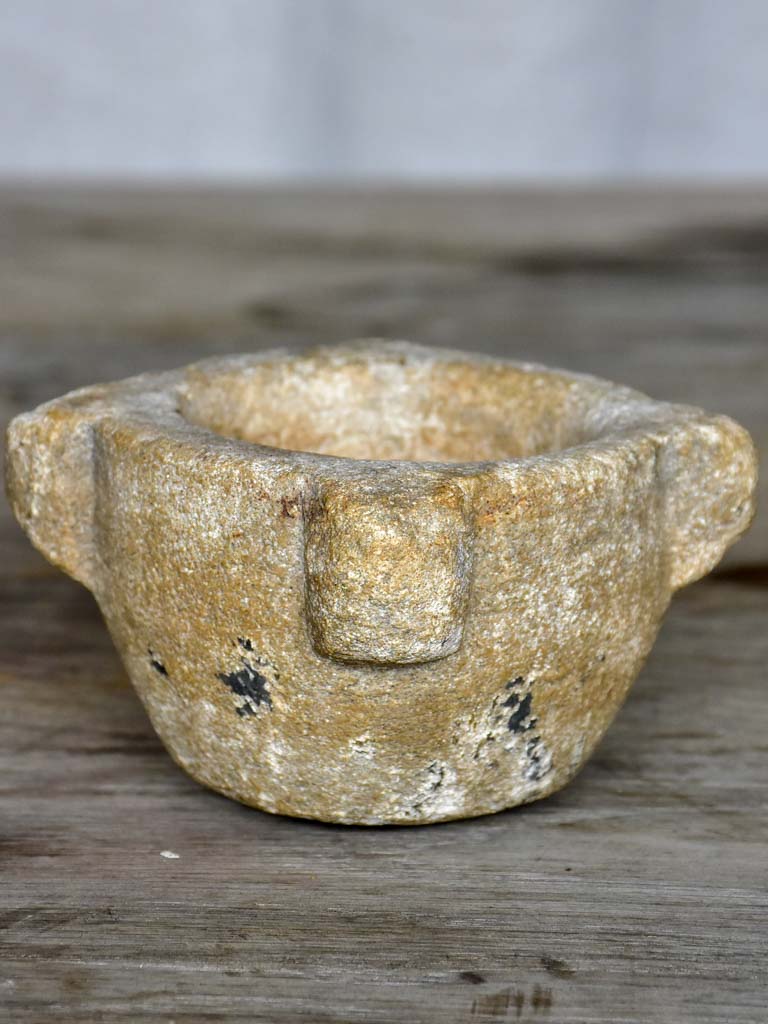 Miniature antique French marble mortar