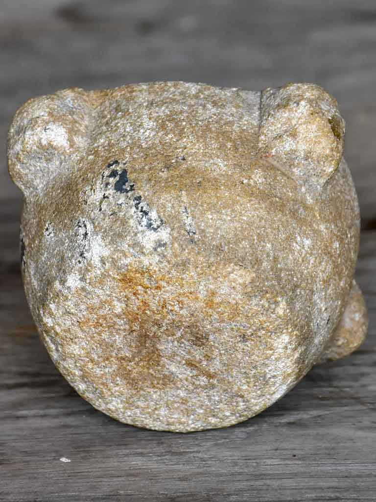 Miniature antique French marble mortar
