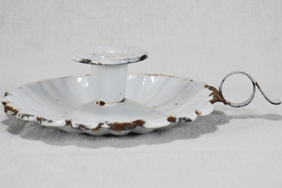 Late nineteenth-century Napoleon III enamel candle holder