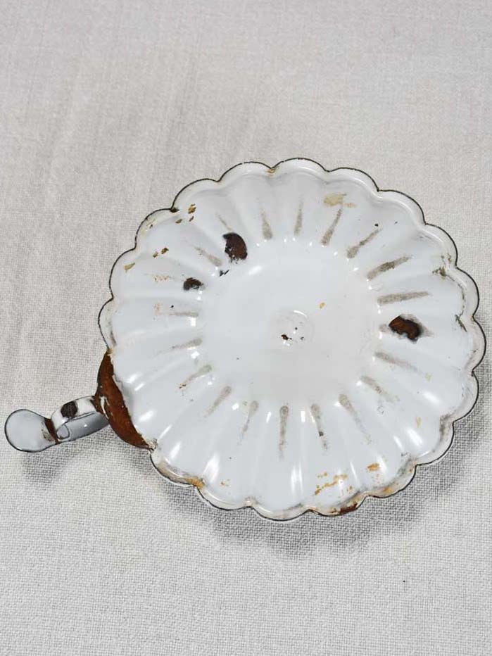 Late nineteenth-century Napoleon III enamel candle holder