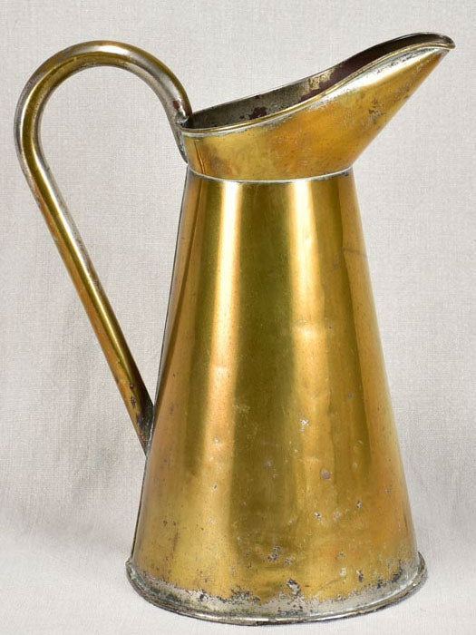 Late nineteenth-century brass pitcher
