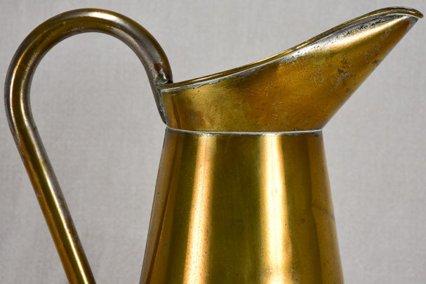 Late nineteenth-century brass pitcher