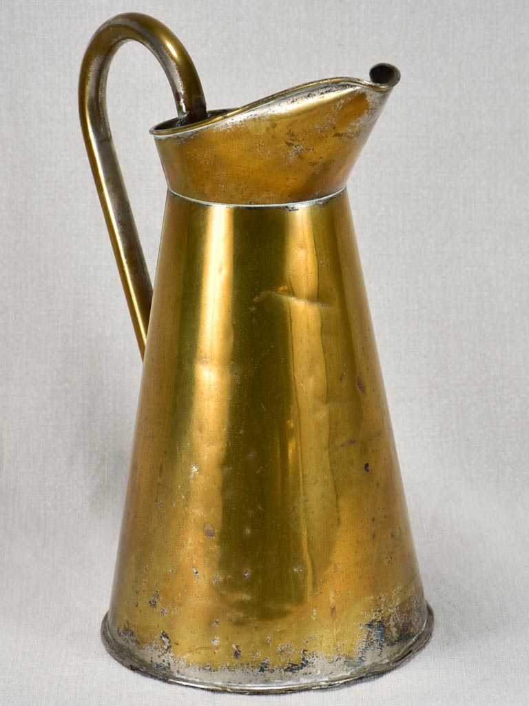 Late nineteenth-century brass pitcher