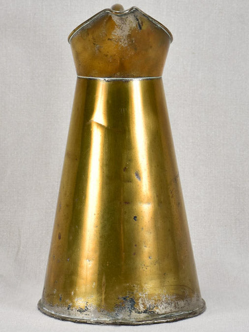 Late nineteenth-century brass pitcher