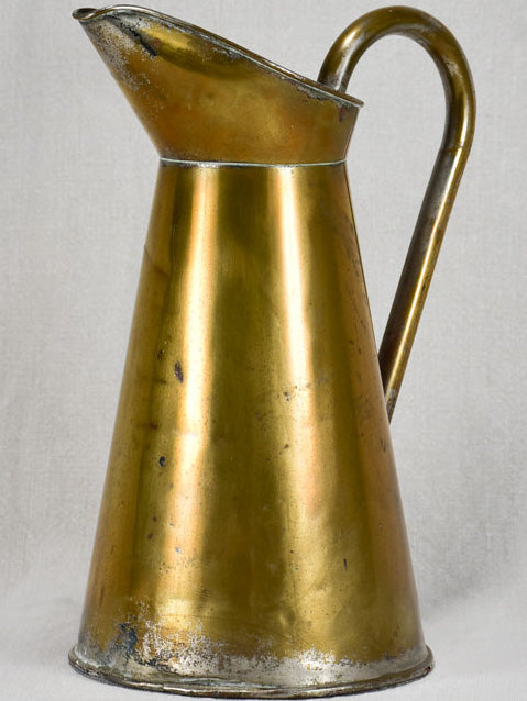 Late nineteenth-century brass pitcher