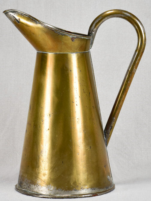 Late nineteenth-century brass pitcher