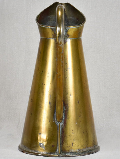 Late nineteenth-century brass pitcher