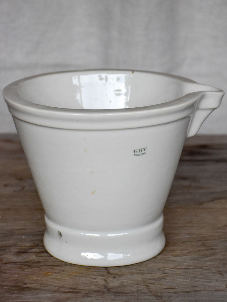 Antique French apothecary mortar with beak - BRUÈRE GDV