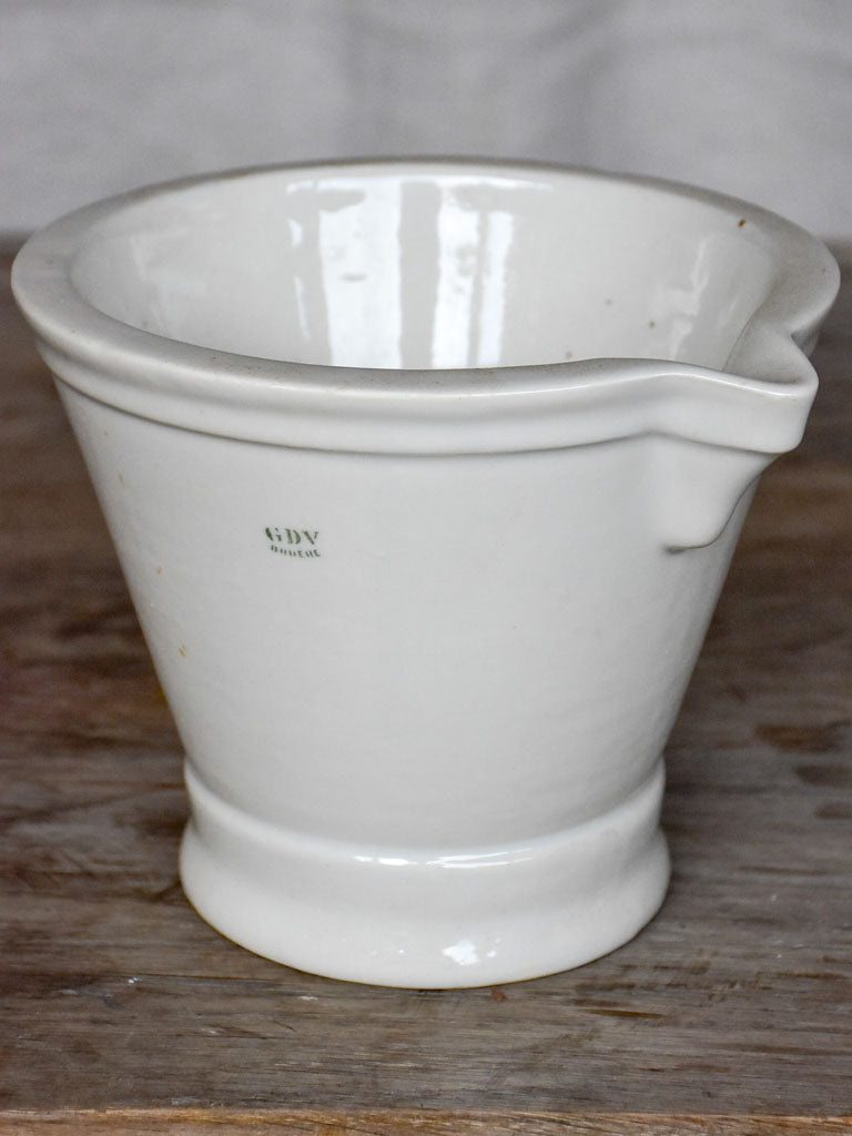 Antique French apothecary mortar with beak - BRUÈRE GDV