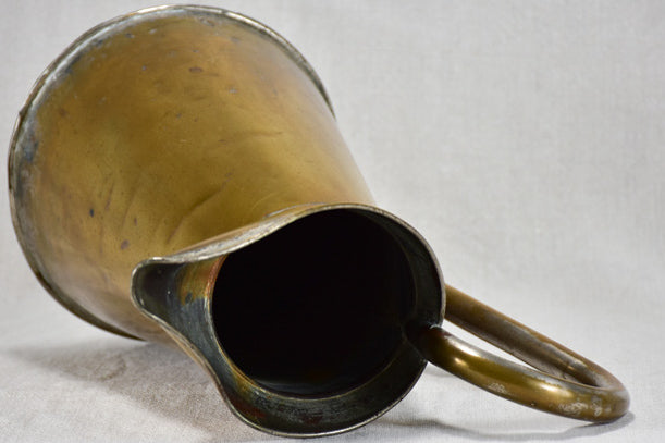 Late nineteenth-century brass pitcher
