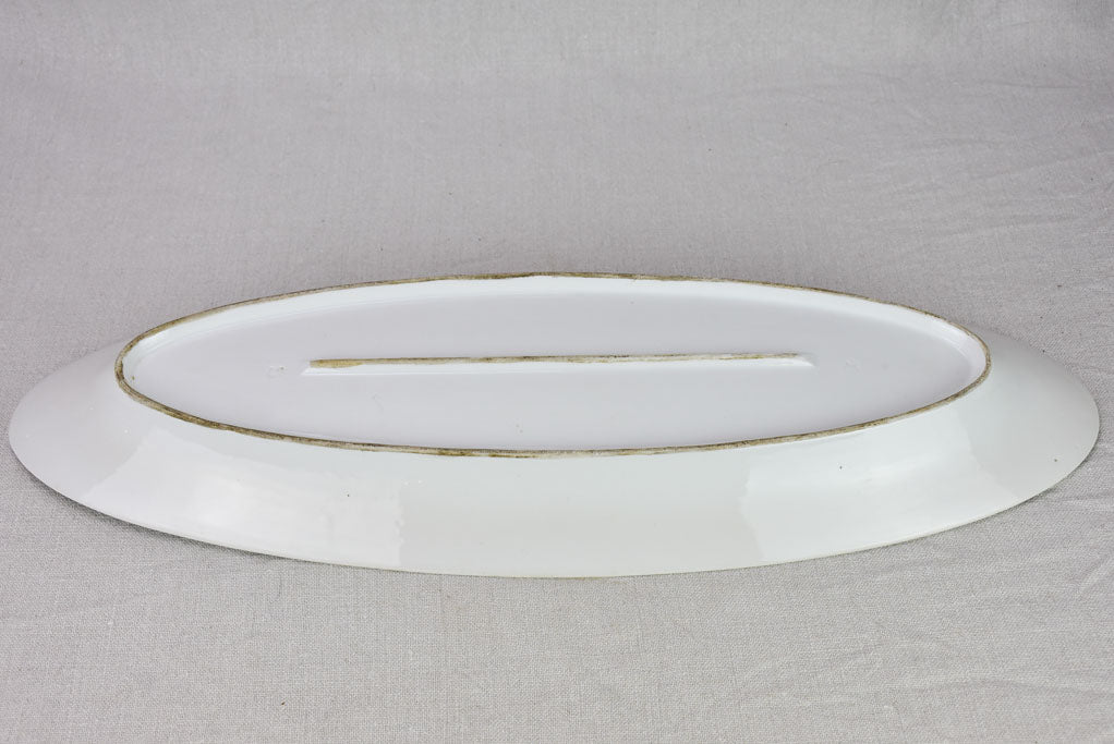 Napoleon III porcelain fish platter 23¼"