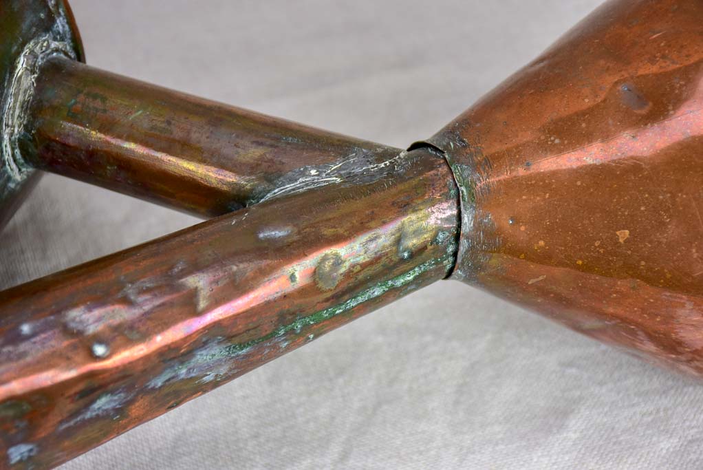 19th Century French copper watering can - oval