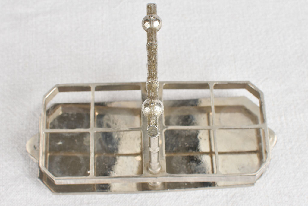 Set of eight digestif glasses in holder