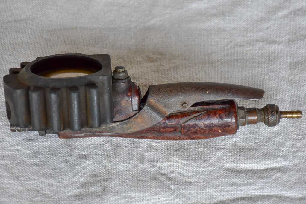 1940's French Michelin tire pressure gauge and inflator