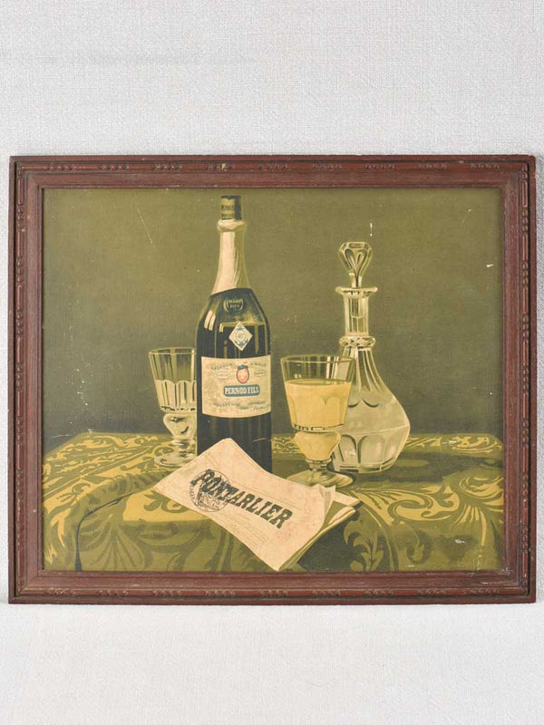 Vintage Pontarlier Pernod Absinthe Advertisement