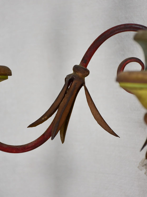 Pair of vintage Italian wall sconces / appliques 25½"