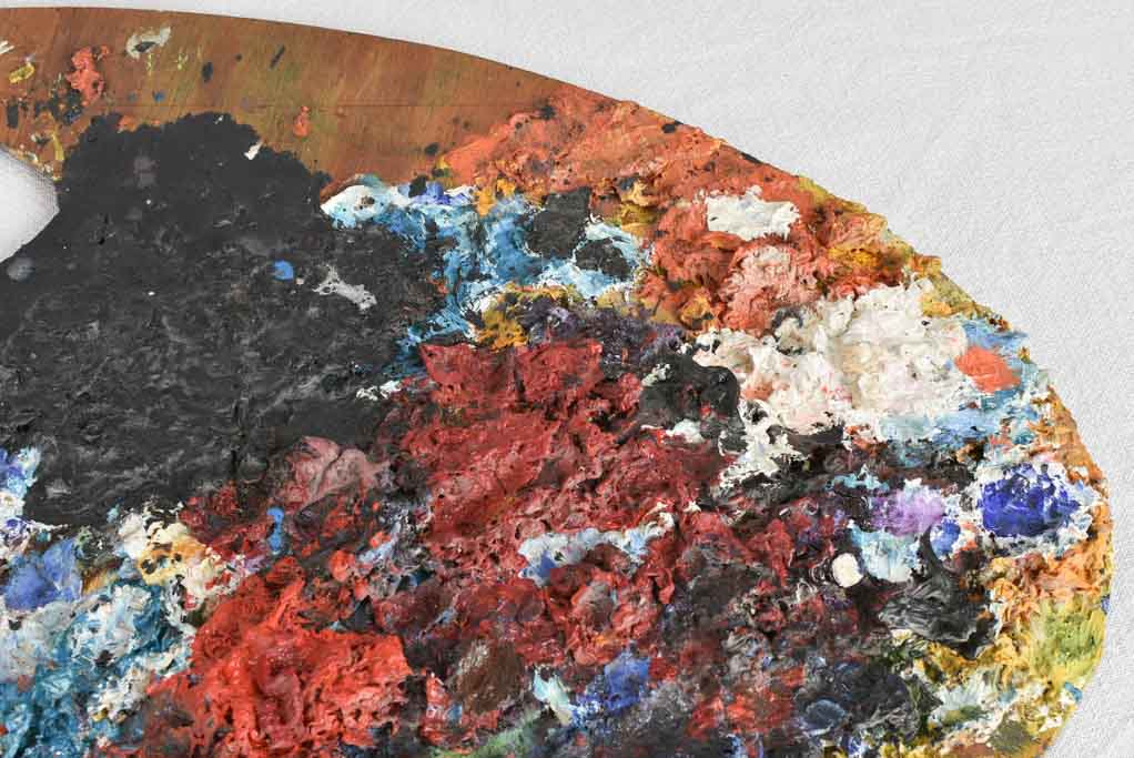 Antique French Wall Display paint palette