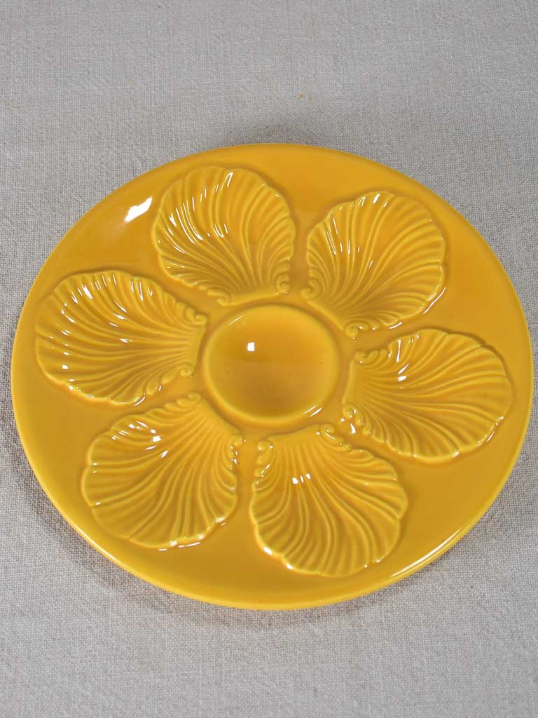 Aged coastal town Aubagne ceramic plates