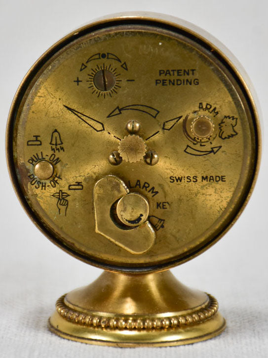 Antique Swiss alarm clock