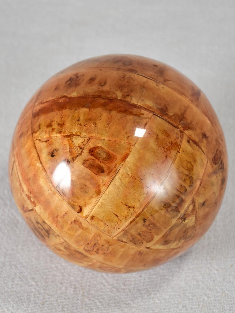 Vintage decorative ball made from seed pods