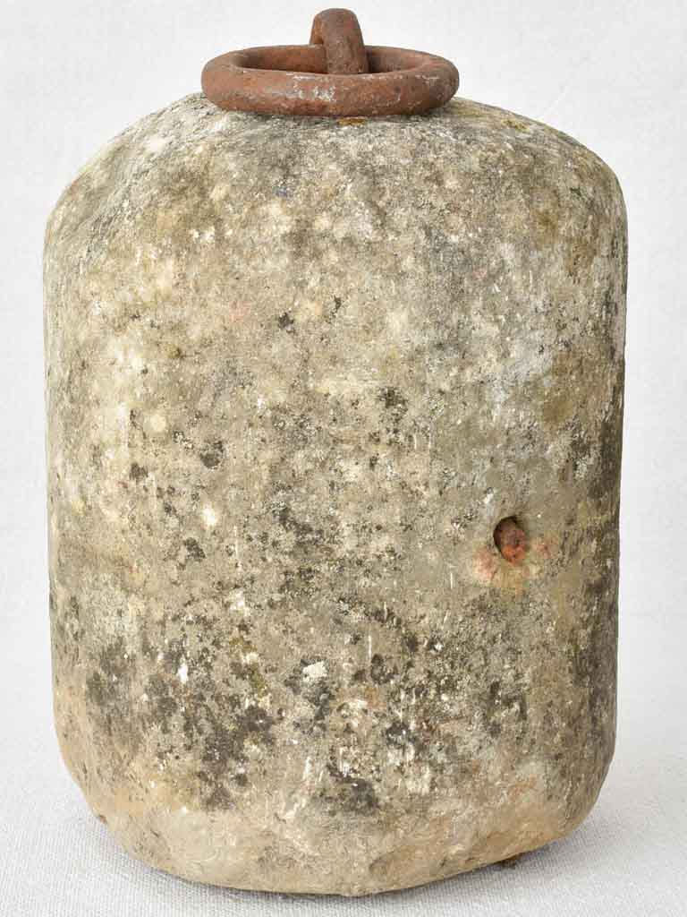 Early 20th century stone counterweight 8"