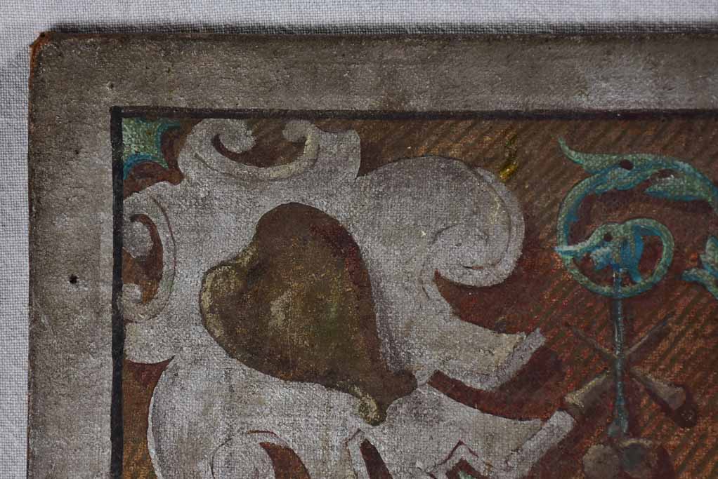Pretty antique painting of angels on canvas 29¼" x 36½"