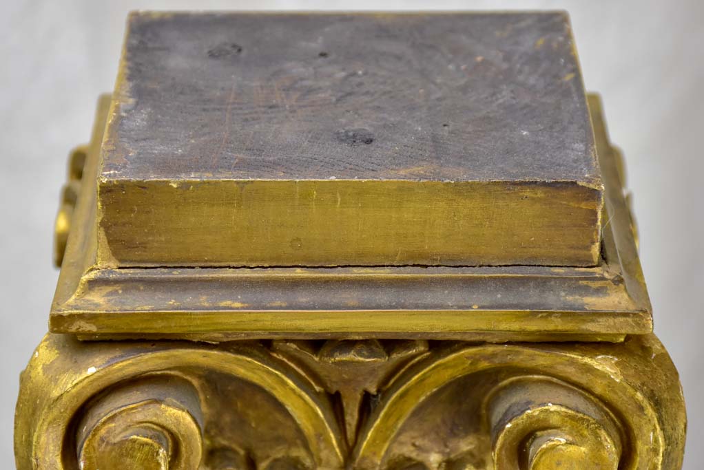 Pair of gilded Corinthian columns
