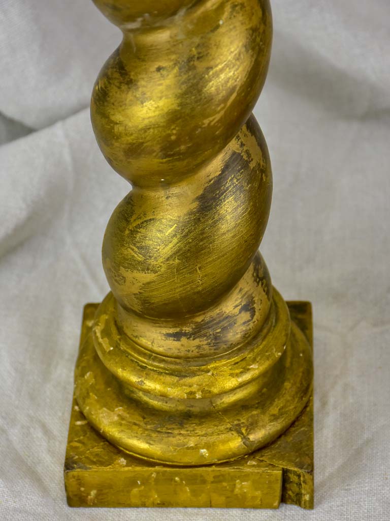 Pair of gilded Corinthian columns